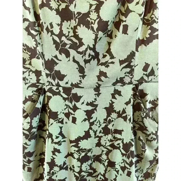 NWT 41 Hawthorn Elodie Sleeveless Midi Sheath Dress Black/Green Floral Size 6 - Picture 4 of 9